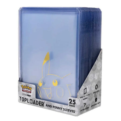 Ultra Pro: Pikachu Toploader & Penny Sleeves Combo Pack (25 Pack)