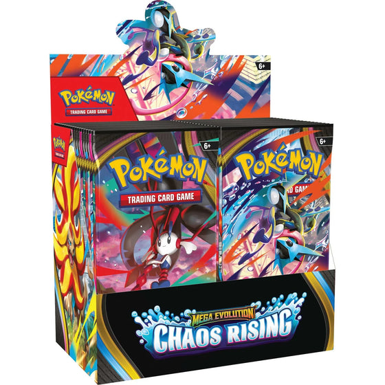Pokémon TCG: Mega Evolution Chaos Rising - Boosters Display