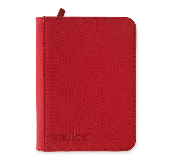 Zip Binder - 4 Pocket - Red
