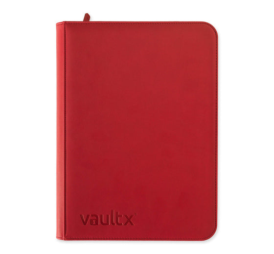 Zip Binder - 9 Pocket - Red